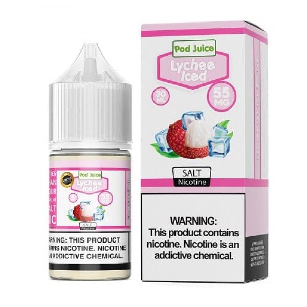 Pod Juice Lychee Ice 30ml Nic Salt Vape Juice