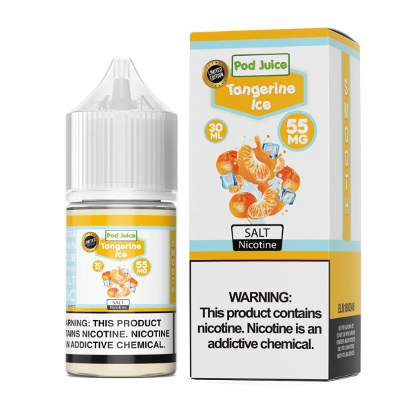 Pod Juice Tangerine Ice 30ml Nic Salt Vape Juice