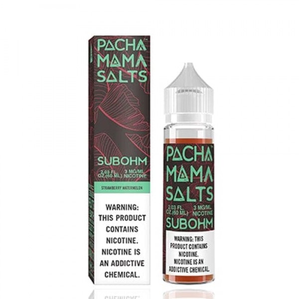 Pachamama Subohm Salts Strawberry Watermelon 60ml Vape Juice