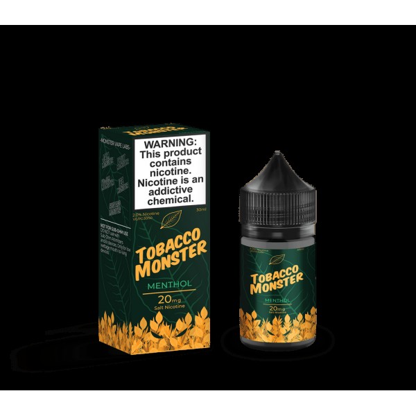 Tobacco Monster Salts Menthol 30ml Nic Salt Vape Juice