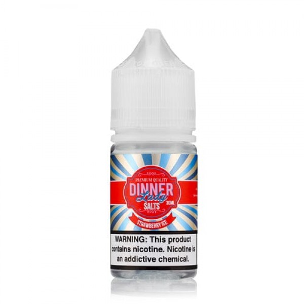 Dinner Lady Salts Strawberry ICE 30ml Nic Salt Vape Juice