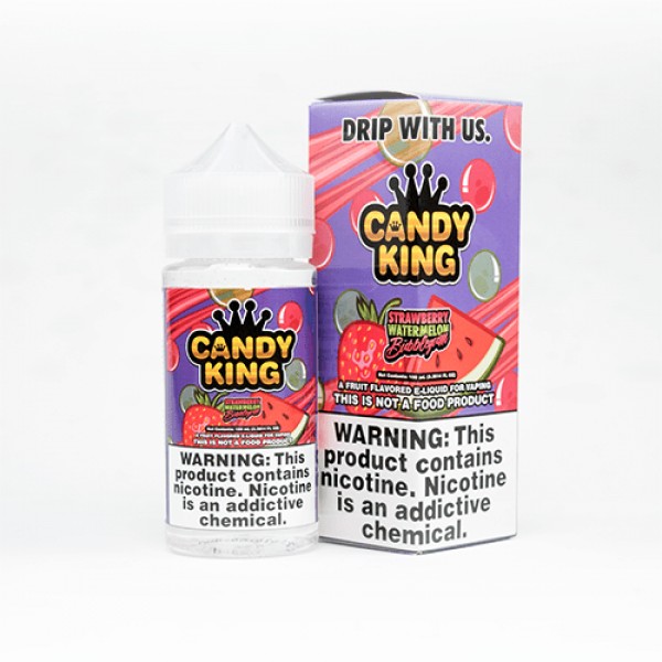 Candy King Strawberry Watermelon Bubblegum 100ml Vape Juice (0mg)