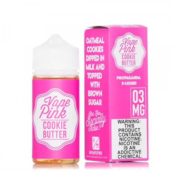 Vape Pink Cookie Butter 100ml Vape Juice (0mg)