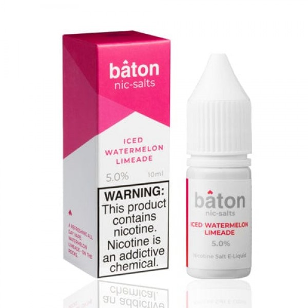 Baton Iced Watermelon Limeade 10ml Nic Salt Vape Juice