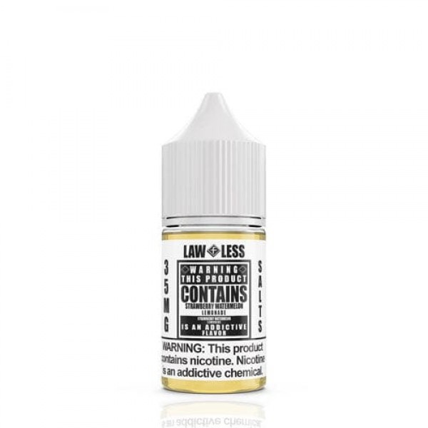 Warning Salts Strawberry Watermelon Lemonade 30ml Nic Salt Vape Juice