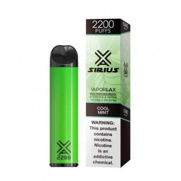 Vaporlax Sirius Disposable Vape - Cool Mint