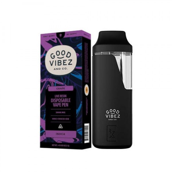 Good Vibez 2g Live Resin HHC + THC-P + Delta 8 Disposable Vape