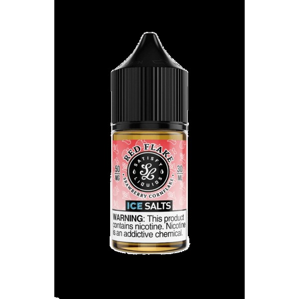 Satisfy E-Liquids Red Flake On Ice 30ml Nic Salt Vape Juice