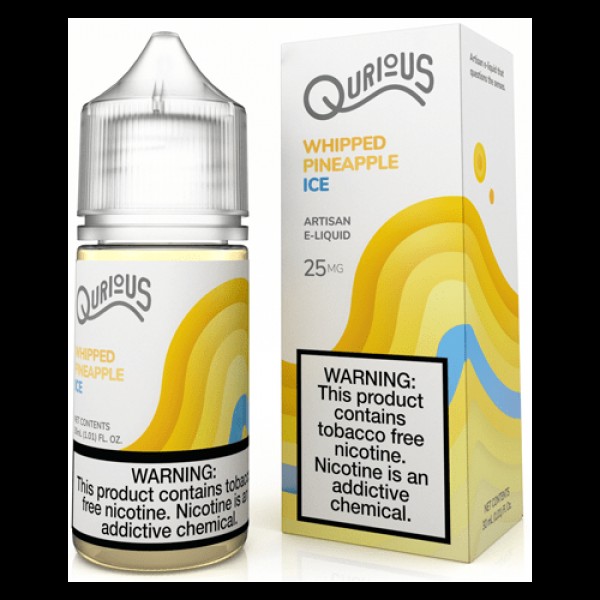 Qurious Salts Whipped Pineapple Ice 30ml Synthetic Nic Salt Vape Juice