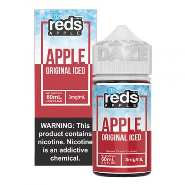 Reds E-Juice Apple ICED 60ml Vape Juice (0mg)