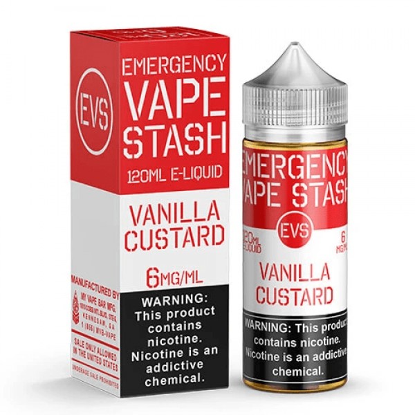 Vanilla Custard 120ml Vape Juice - Emergency Vape Stash