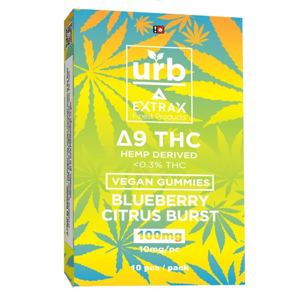 Urb x Delta Extrax 100mg Delta 9 Gummies (10x Pack)