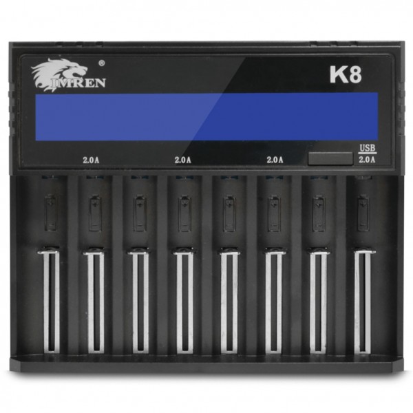 Imren K8 8 Bay Battery Charger