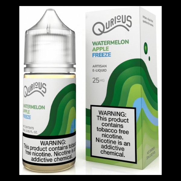 Qurious Salts Watermelon Apple Freeze 30ml Synthetic Nic Salt Vape Juice