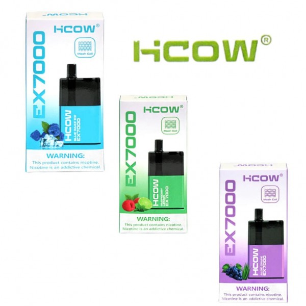 HCOW EX7000 Disposable Vape (5%, 7000 Puffs)