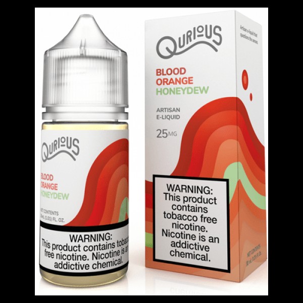 Qurious Salts Blood Orange Honeydew 30ml Synthetic Nic Salt Vape Juice