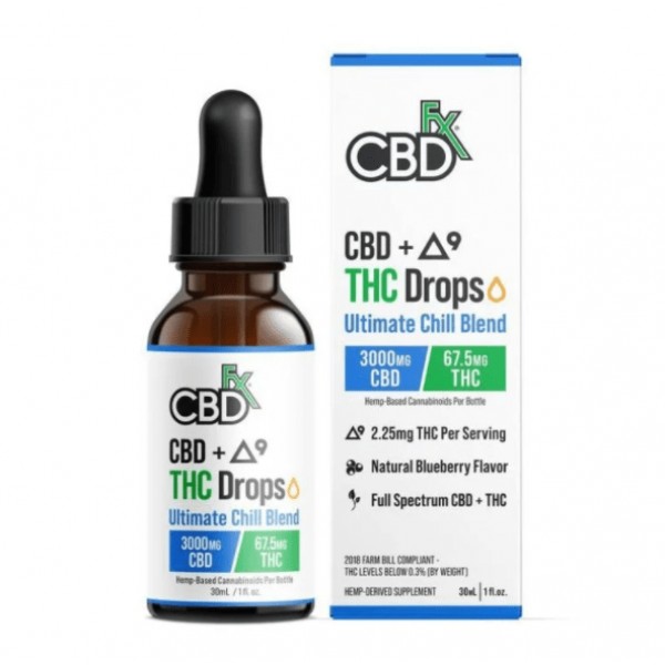 CBDfx Delta 9 + CBD Ultimate Chill Blend Tincture