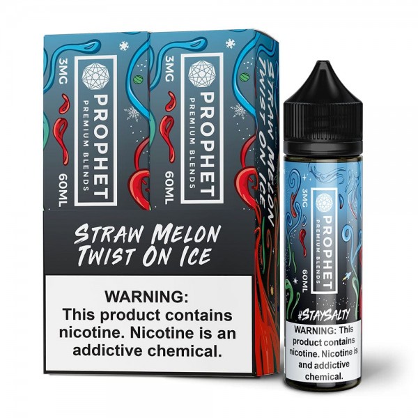 Straw Melon Twist On ICE 2x 60ml (120ml) Vape Juice - Twist E-Liquids