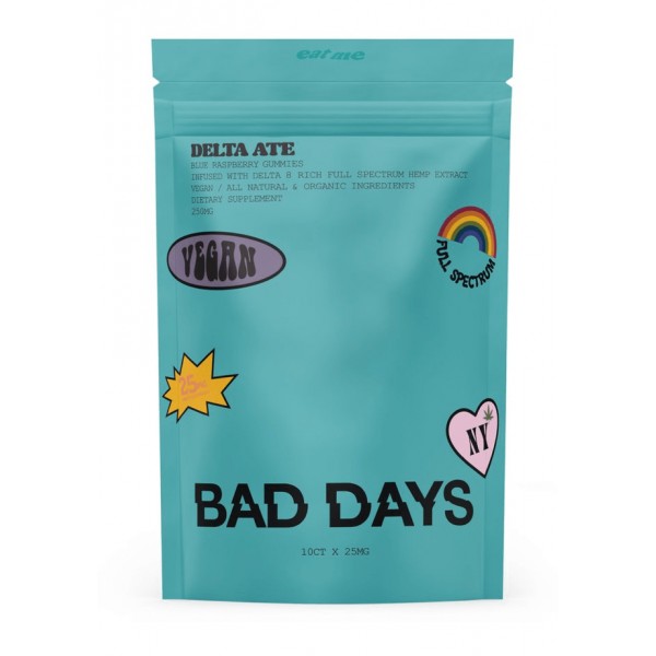 Bad Days Delta Ate (D8) 250mg Gummies (10x Pack)