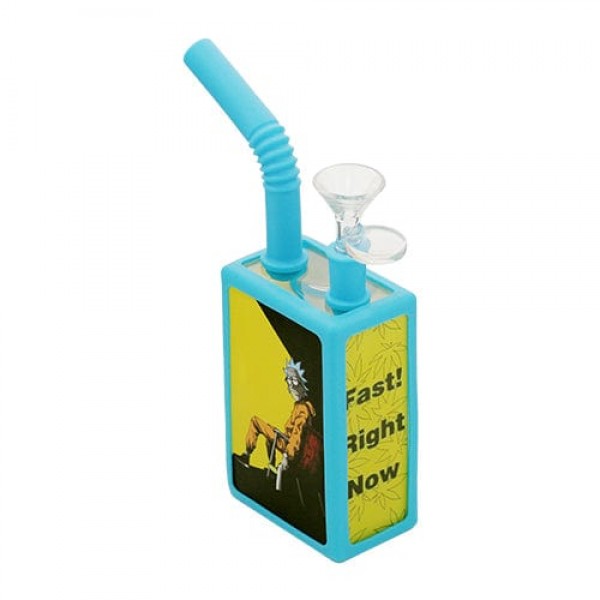 Cartoon Juice Box Silicone Bong