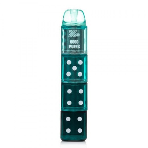 Glamee Dice Disposable Vape (5%, 6000 Puffs) - Cool Mint