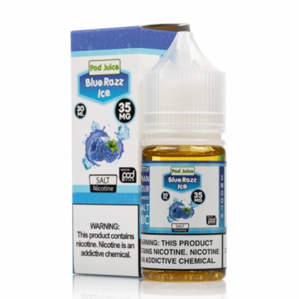 Pod Juice Blue Razz Ice TF 30ml Nic Salt Vape Juice