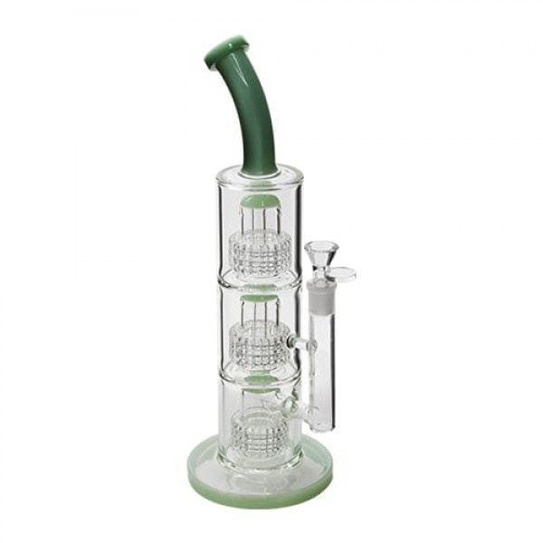 14" Glass Bong w/ Triple Matrix Perc