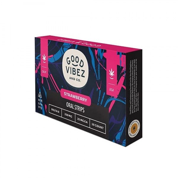 Good Vibez Delta 8 + THC-P Oral Strips (25mg)