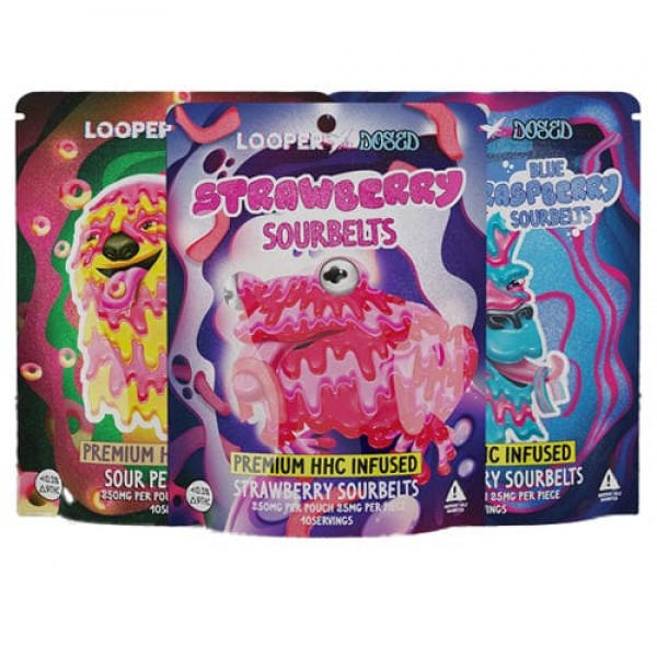 Looper x DOSED HHC Sour Gummies (250mg)