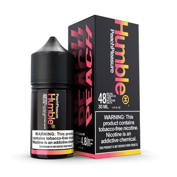 Peach Pleasure 30ml TF Nic Salt Vape Juice - Humble Juice Co.