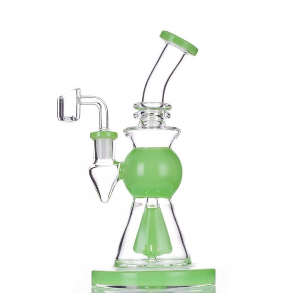 8.5" Slitted Showerhead Dab Rig w/ Reclaim Catch