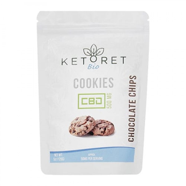 Ketoret Bio CBD Chocolate Chip Cookies 500mg (10x Pack)