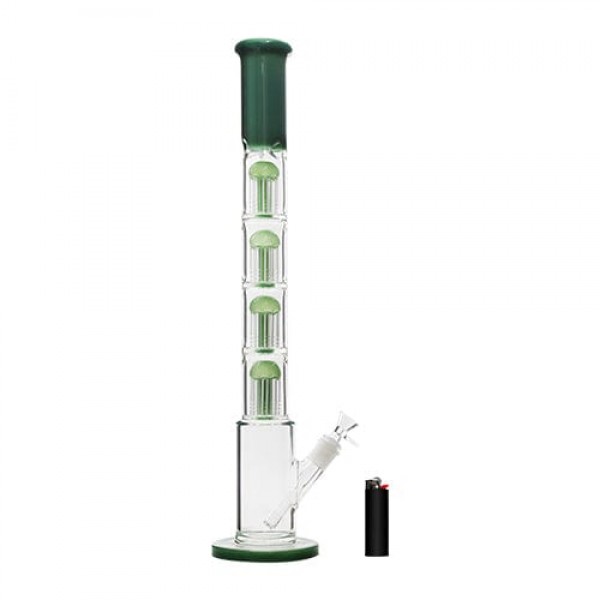 21.5" Glass Straight Tube w/ Quad Tree Perc