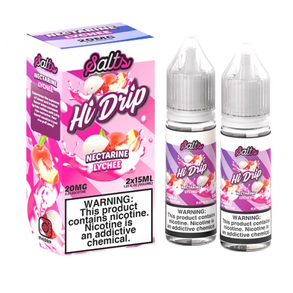 Nectarine Lychee 2x 15ml Nic Salt Vape Juice - Hi Drip