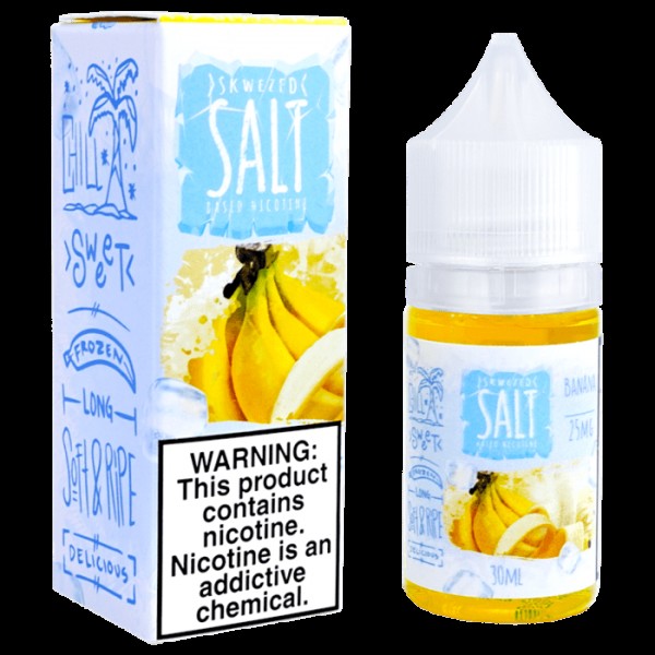 Skwezed Salts Banana Ice 30ml Nic Salt Vape Juice