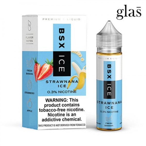 GLAS BSX Strawnana Ice 60ml TF Vape Juice