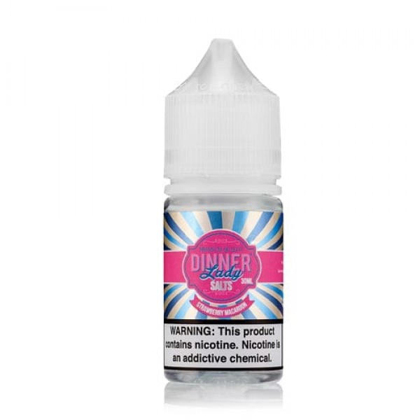 Dinner Lady Salts Strawberry Macaroon 30ml Nic Salt Vape Juice