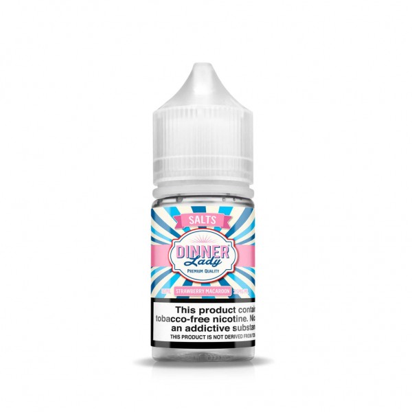 Strawberry Macaroon 30ml TF Nic Salt Vape Juice - Dinner Lady Salts