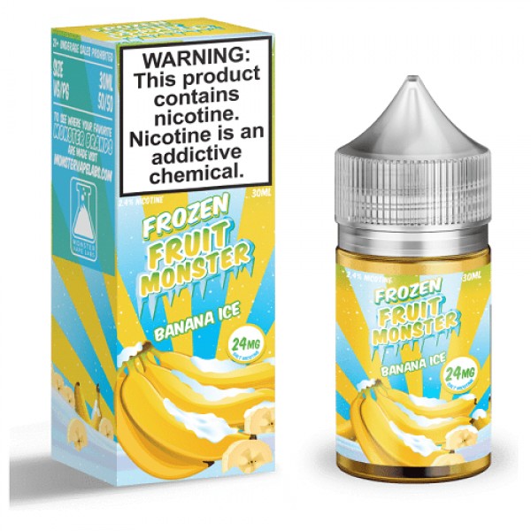 Banana Ice 30ml Nic Salt Vape Juice - Frozen Fruit Monster