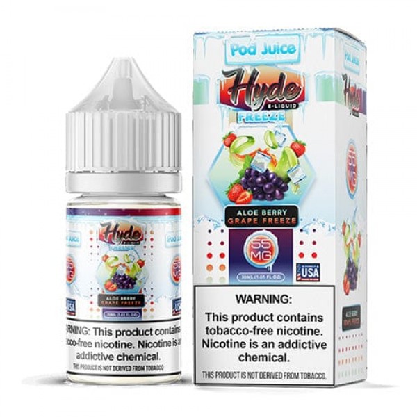 Pod Juice x Hyde Aloe Berry Grape Freeze 30ml TF Nic Salt Vape Juice