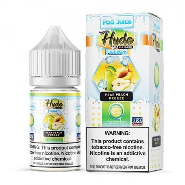 Pod Juice x Hyde Pear Peach Freeze TF 30ml Nic Salt Vape Juice