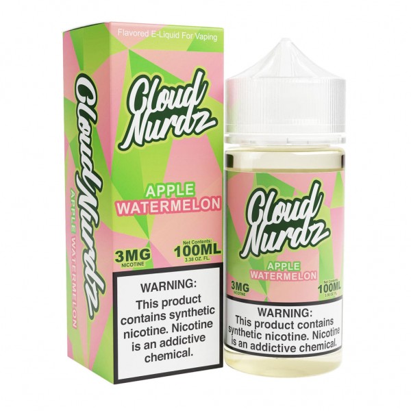 Cloud Nurdz Watermelon Apple 100ml Synthetic Nic Vape Juice