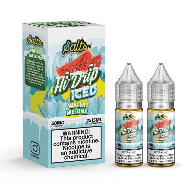 Hi-Drip Salts Iced Water Melons 30ml Nic Salt Vape Juice