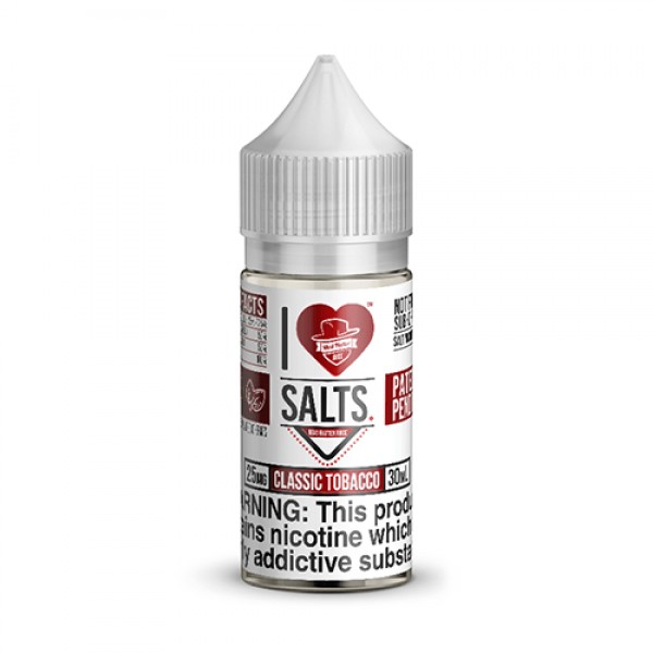 Mad Hatter I Love Salts Classic Tobacco 30ml Nic Salt Vape Juice