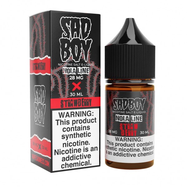 Sadboy Salts Strawberry Nola 30ml Nic Salt Vape Juice