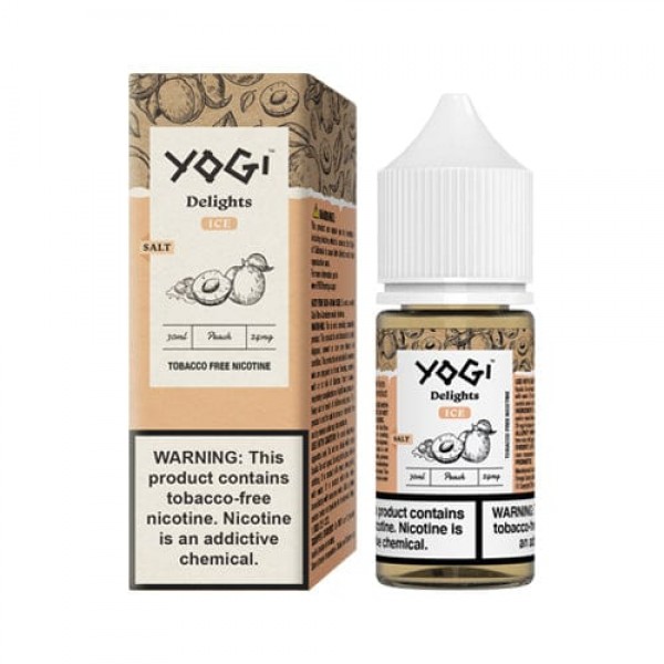 Peach Ice 30ml Nic Salt Vape Juice - Yogi