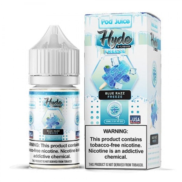 Pod Juice x Hyde Blue Razz Freeze TF 30ml Nic Salt Vape Juice