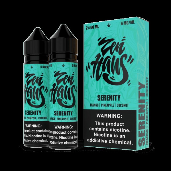 Zen Haus Serenity (Mango+Pineapple+Coconut) 120ml Vape Juice