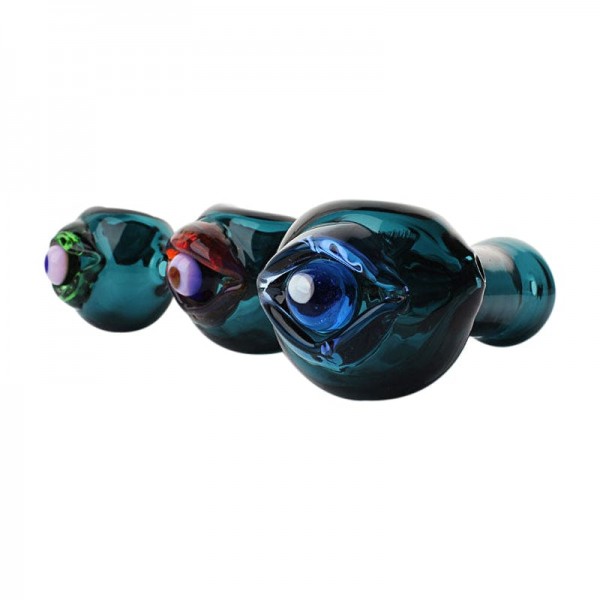 Bjorn Jorgøn Blue 3D Eyeball Hand Pipe