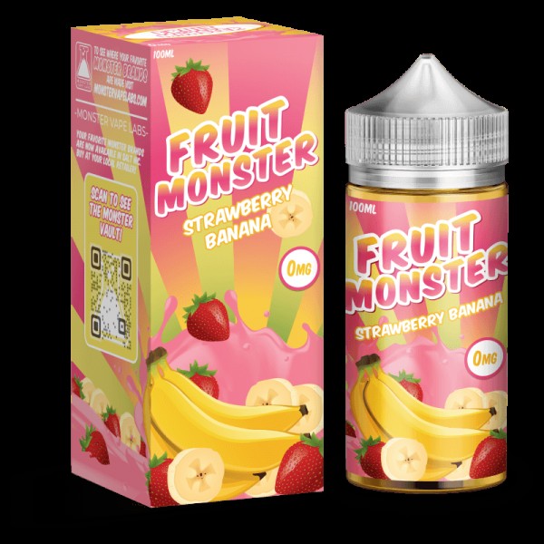 Fruit Monster Strawberry Banana 100ml Vape Juice